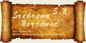 Srebrena Mirjanić vizit kartica